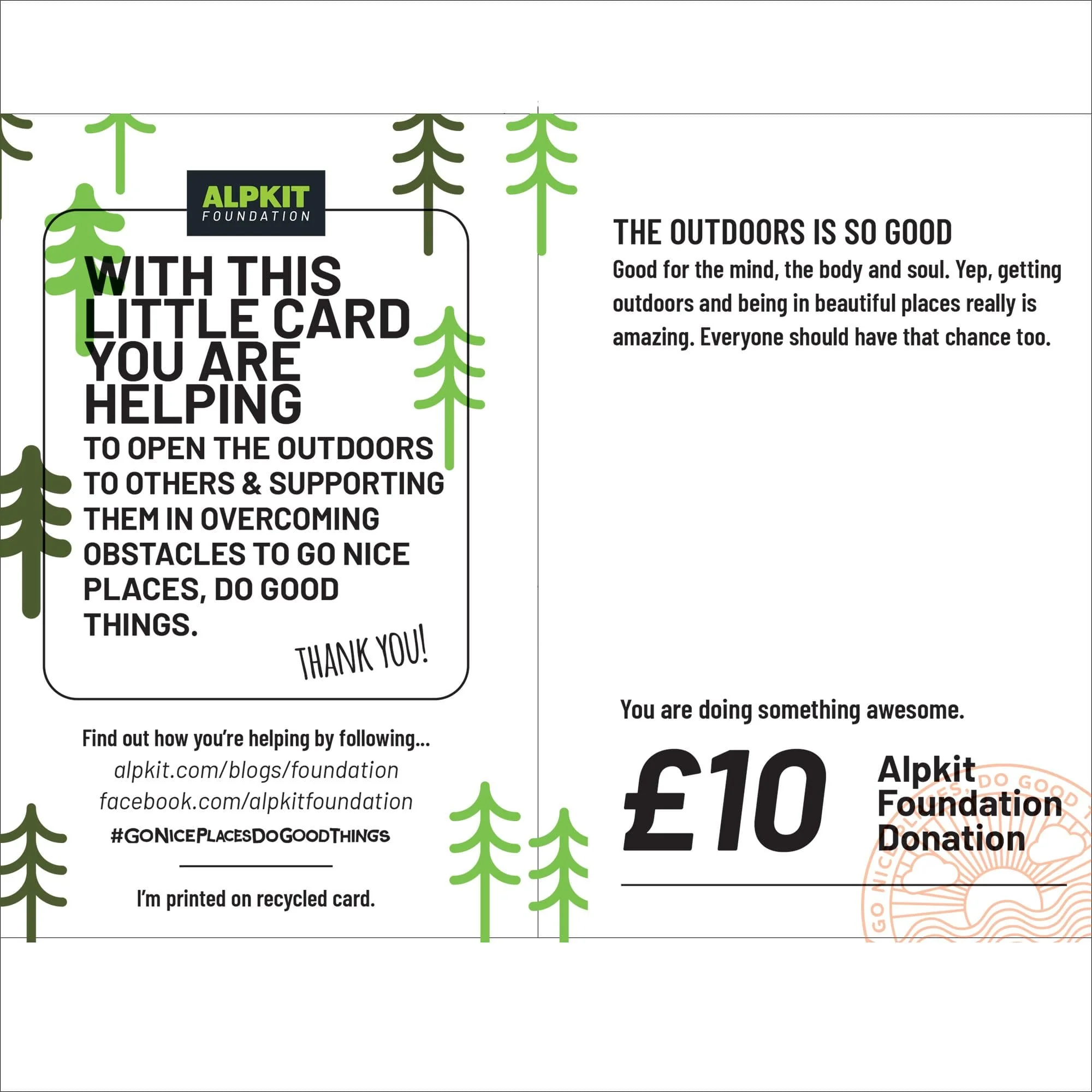 Alpkit Foundation Outdoor Giving Card - Image 4