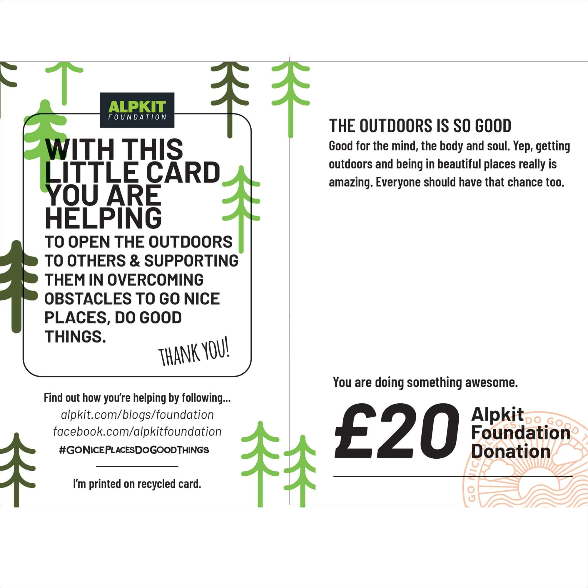 Alpkit Foundation Outdoor Giving Card - Image 5