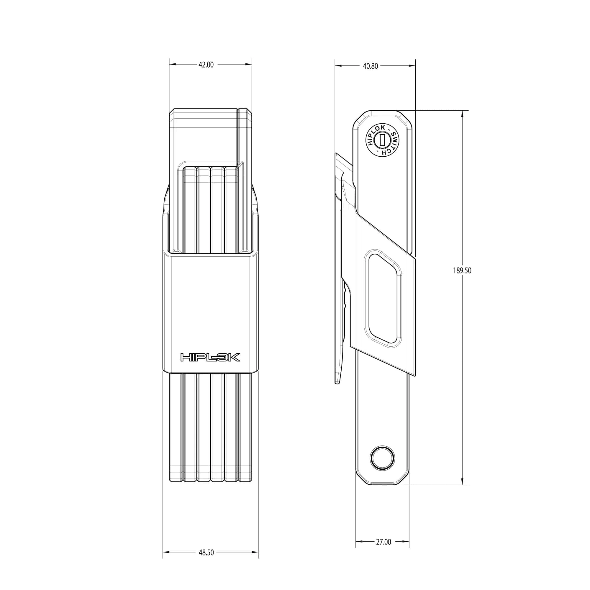 Hiplok Switch Folding Lock - Image 4