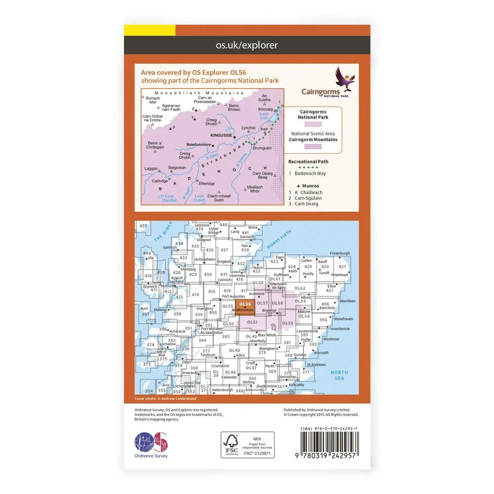 OS Explorer / Badenoch & Upper Strathspey - Image 2