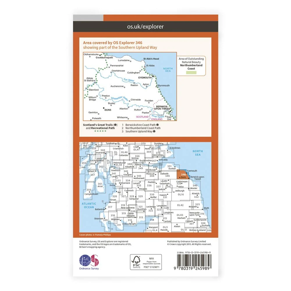 OS Explorer / Berwick Upon Tweed - Image 2