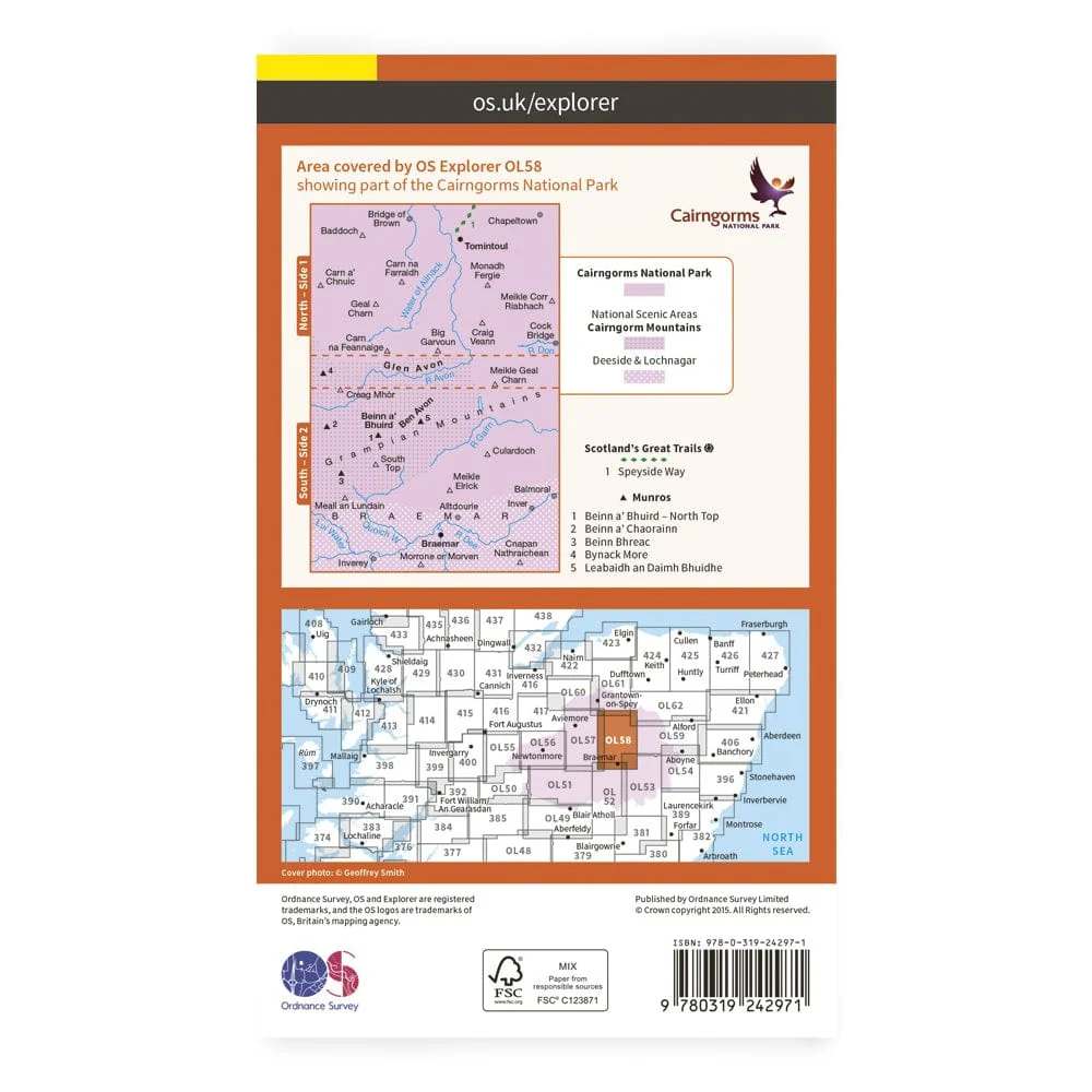 OS Explorer / Braemar, Tomintoul & Glen Avon - Image 2