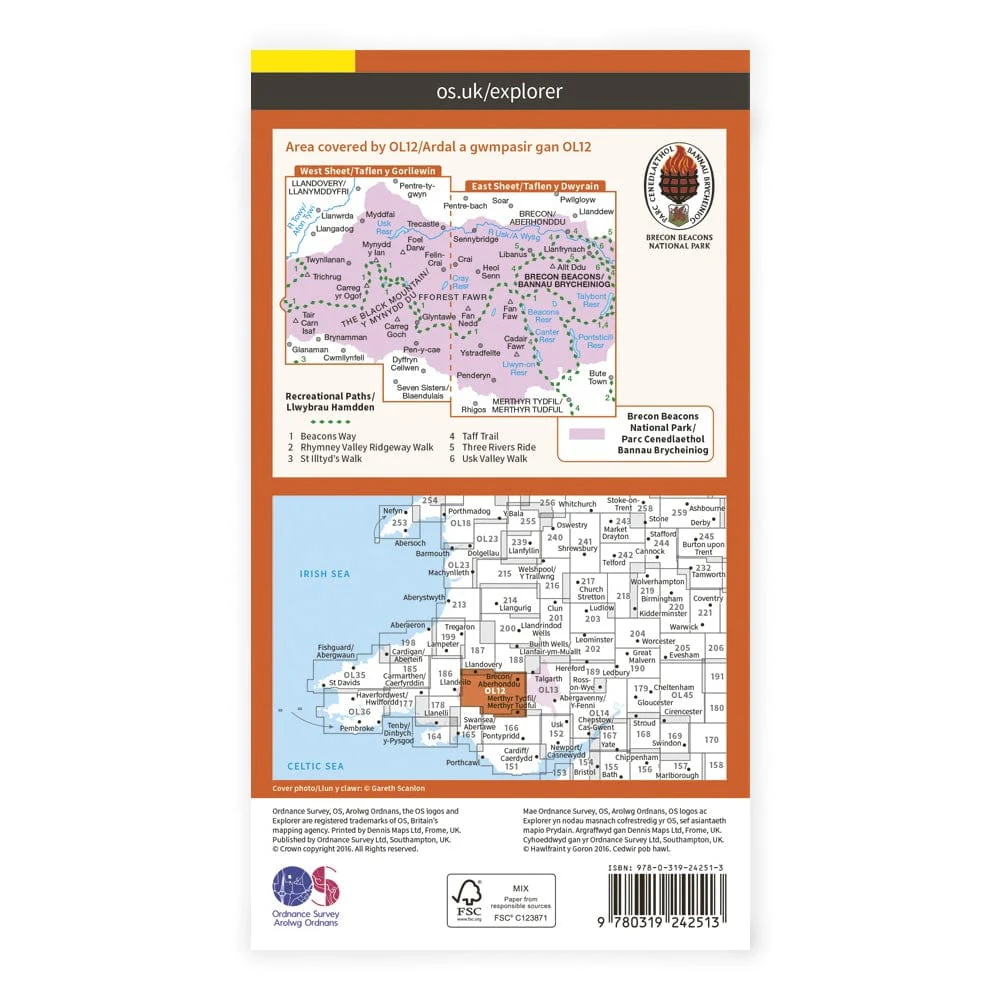 OS Explorer / Brecon Beacons West & Central - Image 2