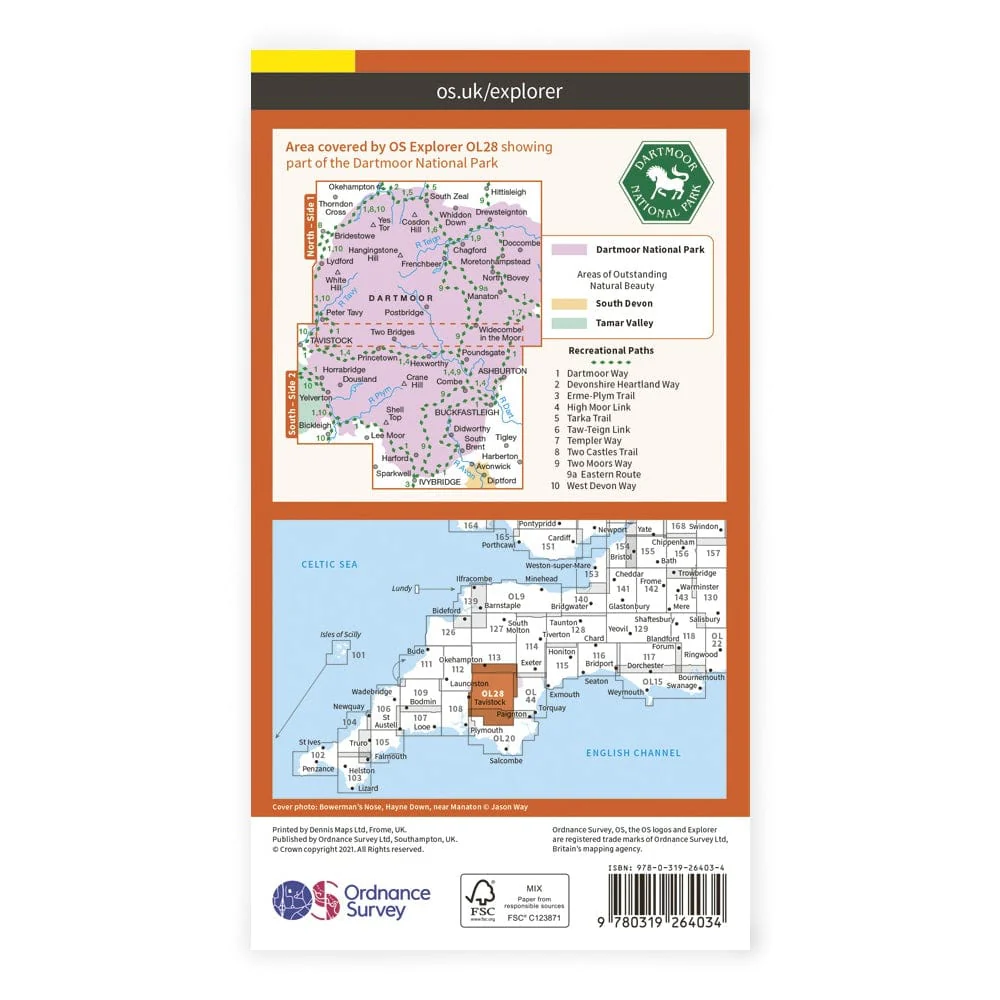 OS Explorer / Dartmoor - Image 2