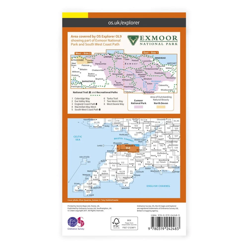 OS Explorer / Exmoor - Image 2