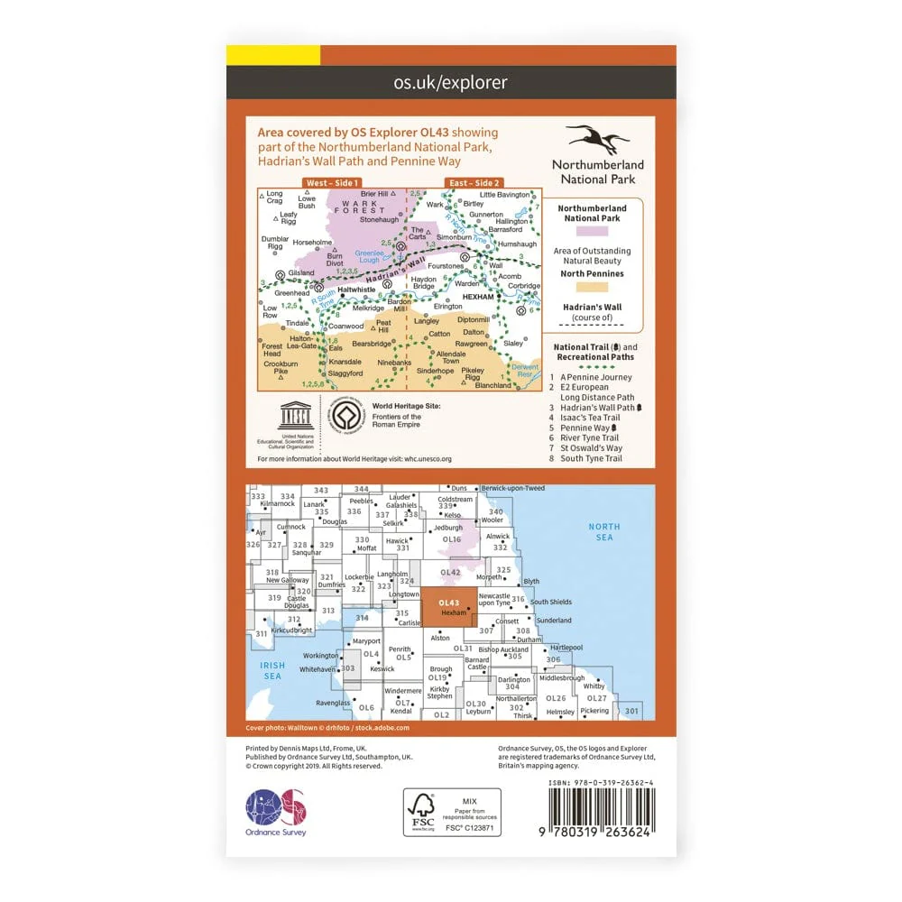 OS Explorer / Hadrians Wall - Image 2
