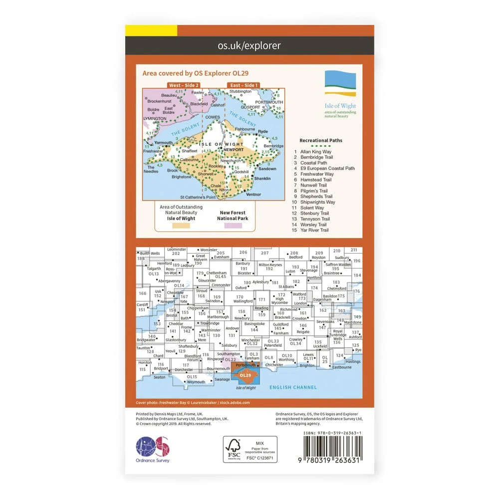 OS Explorer / Isle Of Wight - Image 2