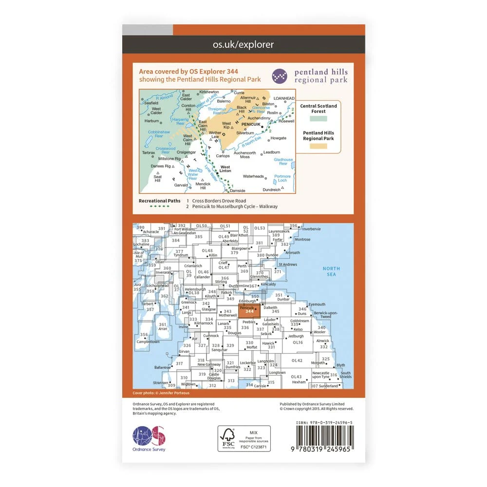 OS Explorer / Pentland Hills - Image 2