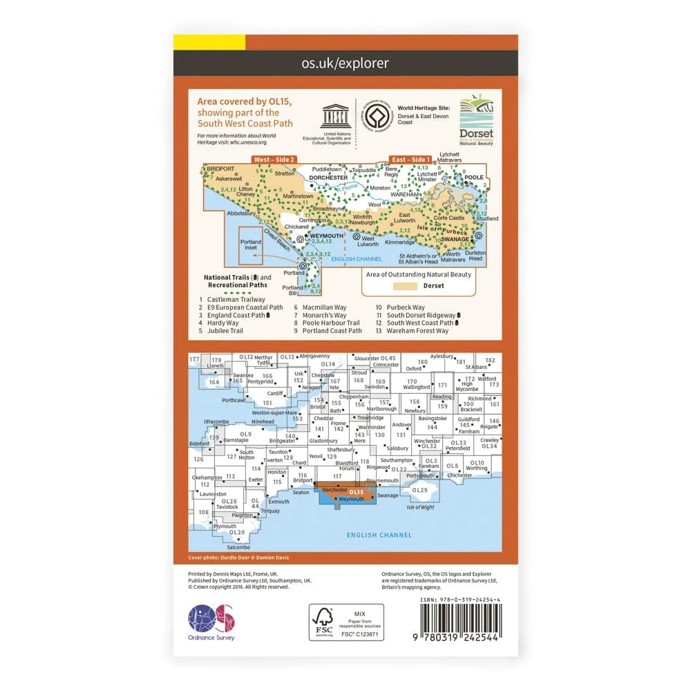 OS Explorer / Purbeck & South Dorset - Image 2