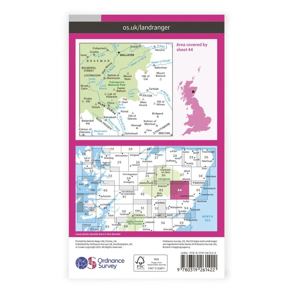 OS Landranger / Ballater, Glen Clova - Image 2