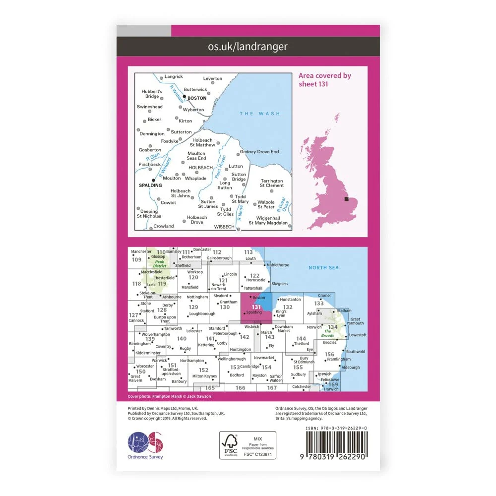 OS Landranger / Boston & Spalding - Image 2