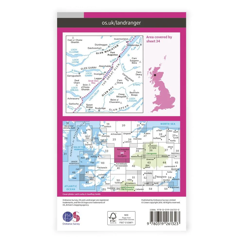 OS Landranger / Fort Augustus - Image 2