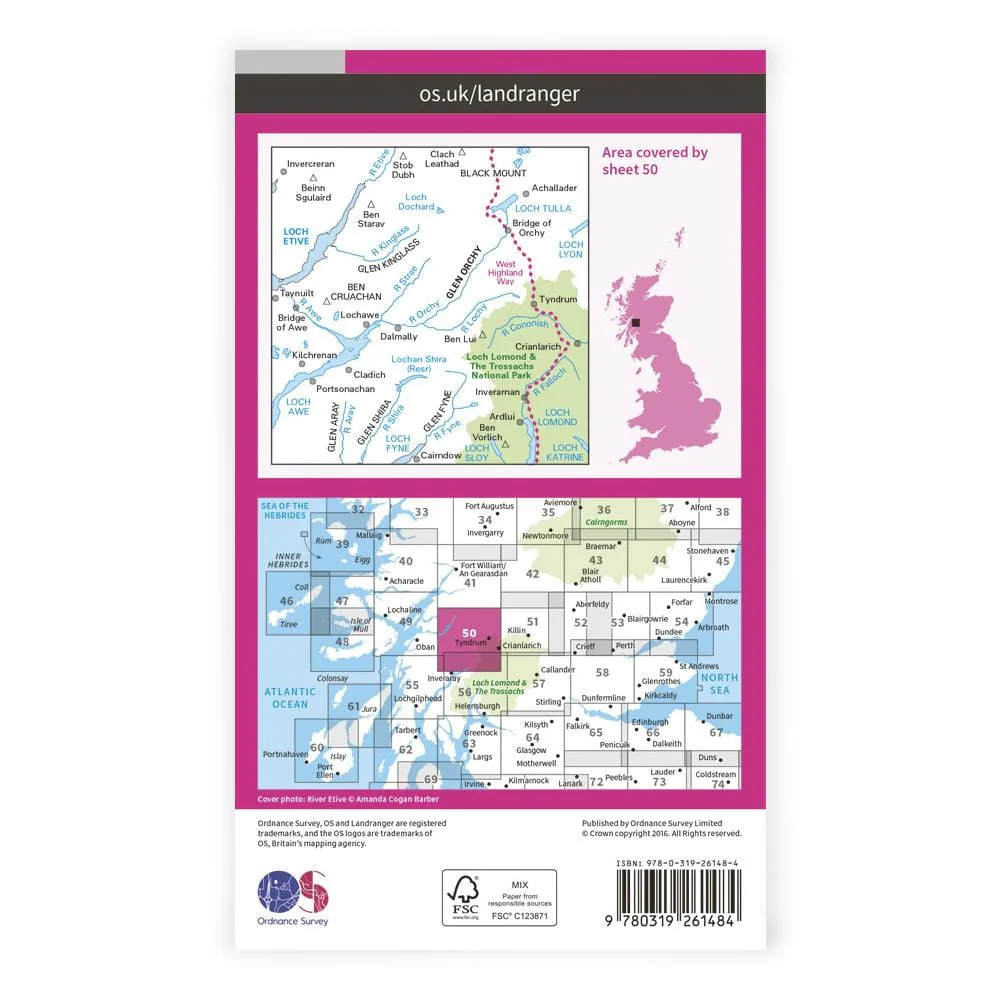 OS Landranger / Glen Orchy - Image 2