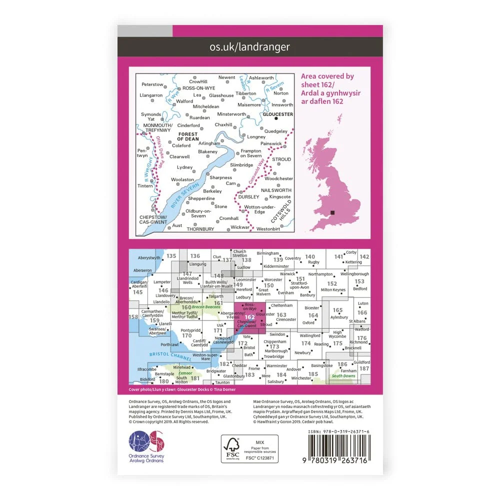 OS Landranger / Gloucester & Forest Of Dean - Image 2