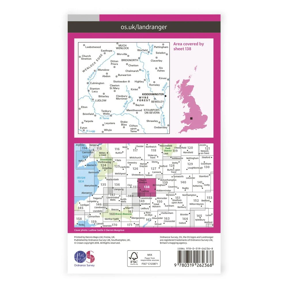OS Landranger / Kidderminster & Wyre Forest - Image 2