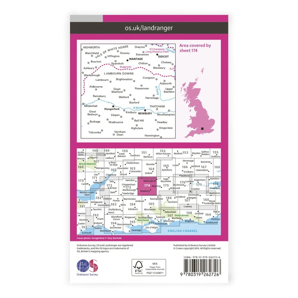 OS Landranger / Newbury & Wantage - Image 2