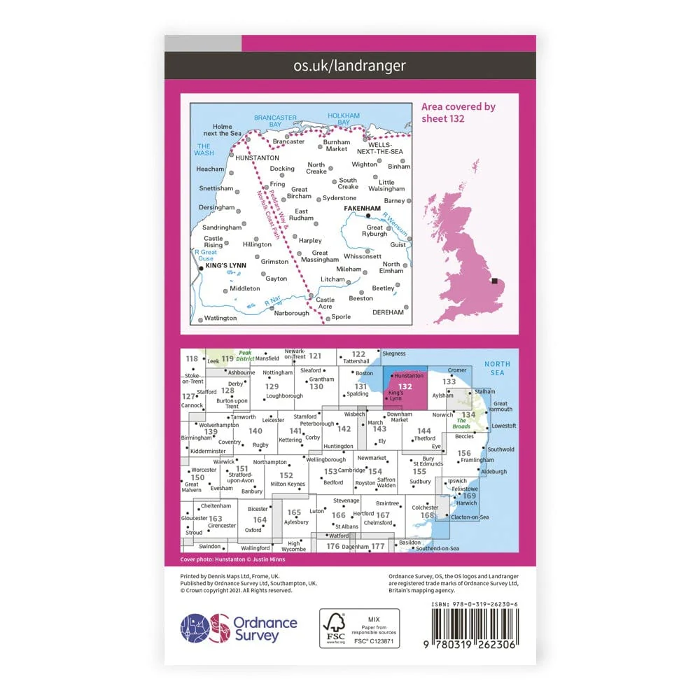 OS Landranger / North West Norfolk, Kings Lynn - Image 2