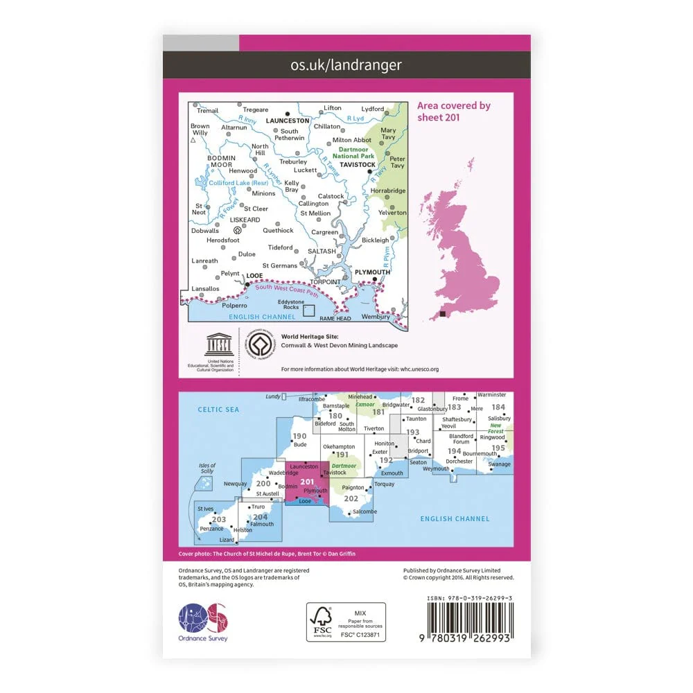 OS Landranger / Plymouth & Launceston - Image 2