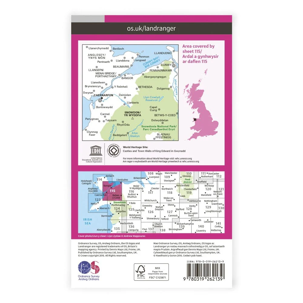 OS Landranger / Snowdon - Image 2