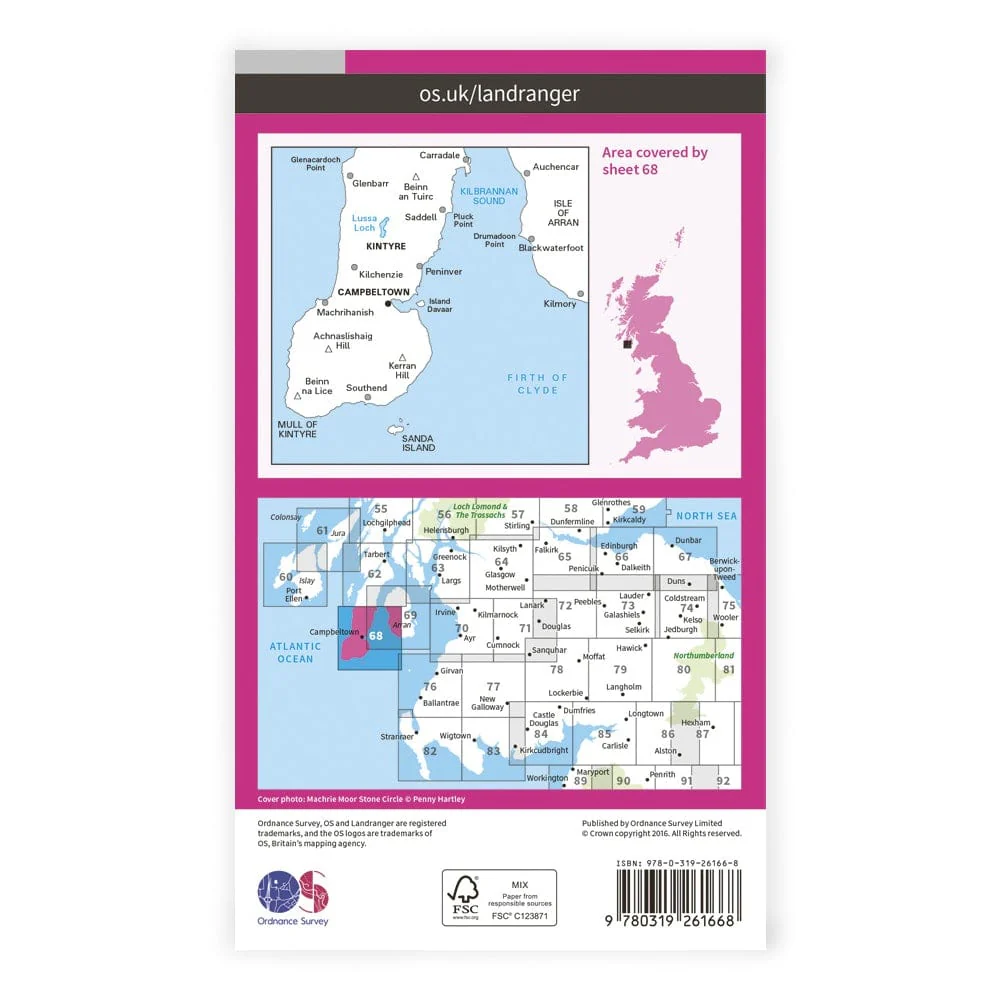 OS Landranger / South Kintyre - Image 2