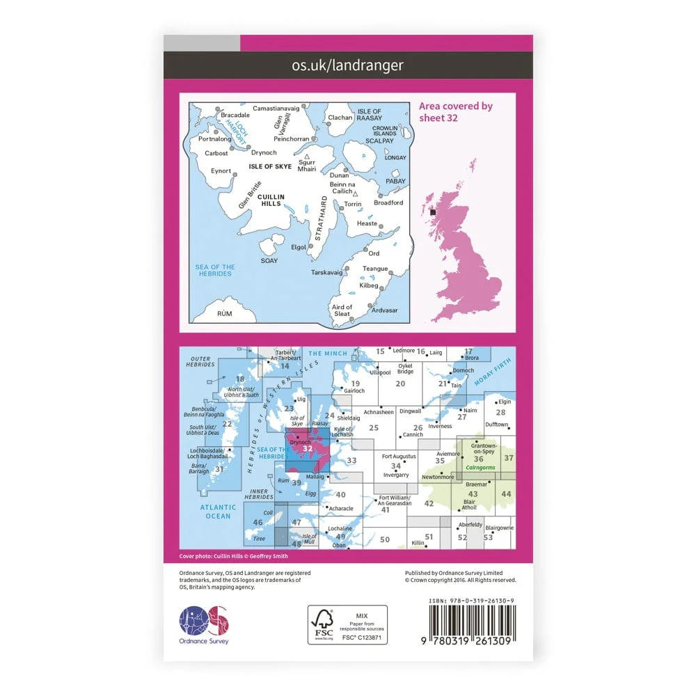 OS Landranger / South Skye - Image 2