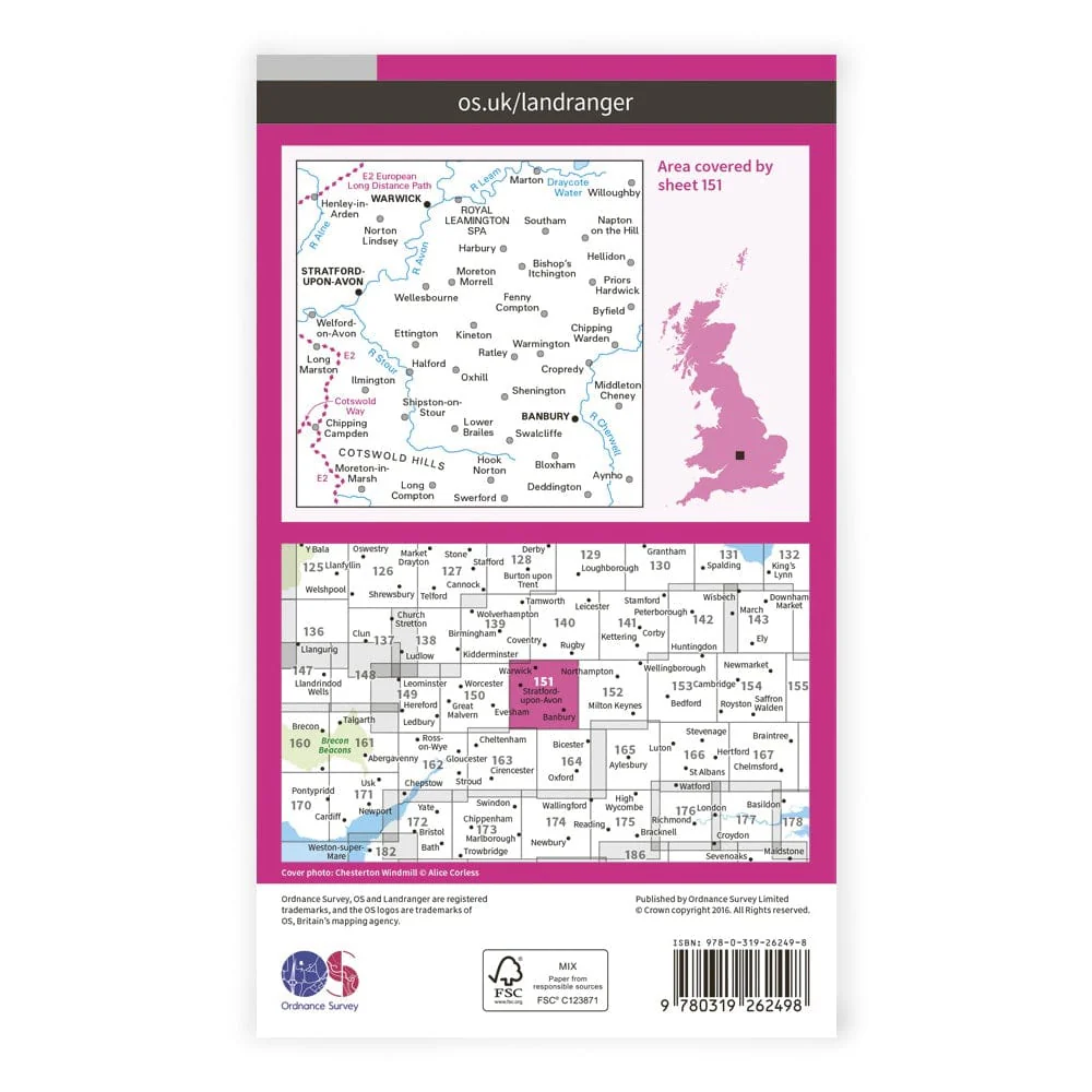 OS Landranger / Stratford Upon Avon - Image 2