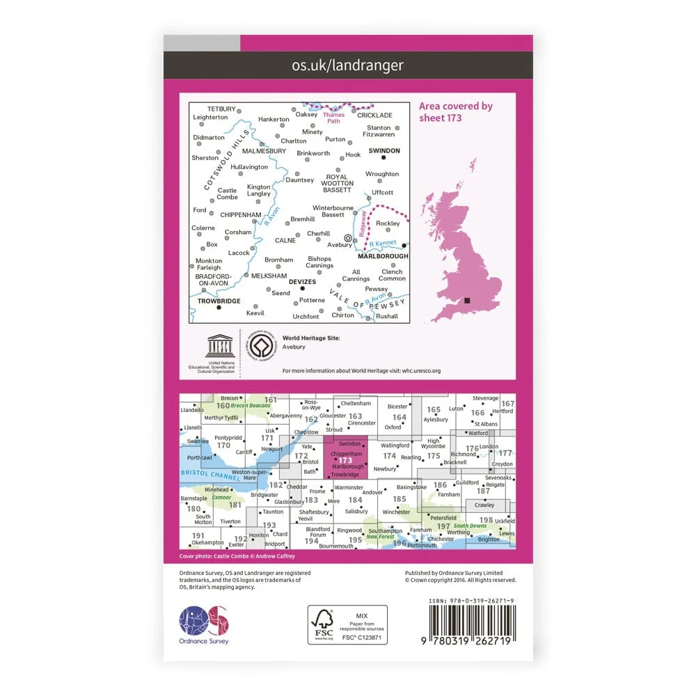 OS Landranger / Swindon & Devizes - Image 2