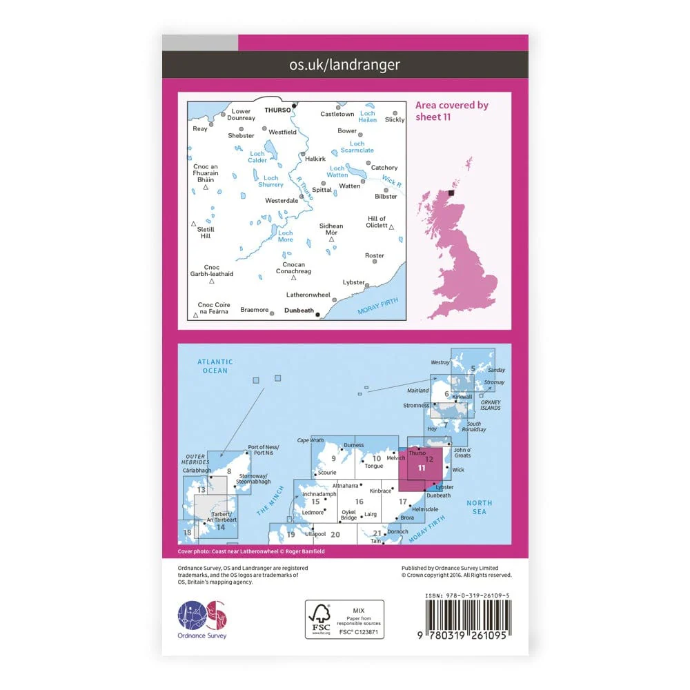 OS Landranger / Thurso & Dunbeath - Image 2