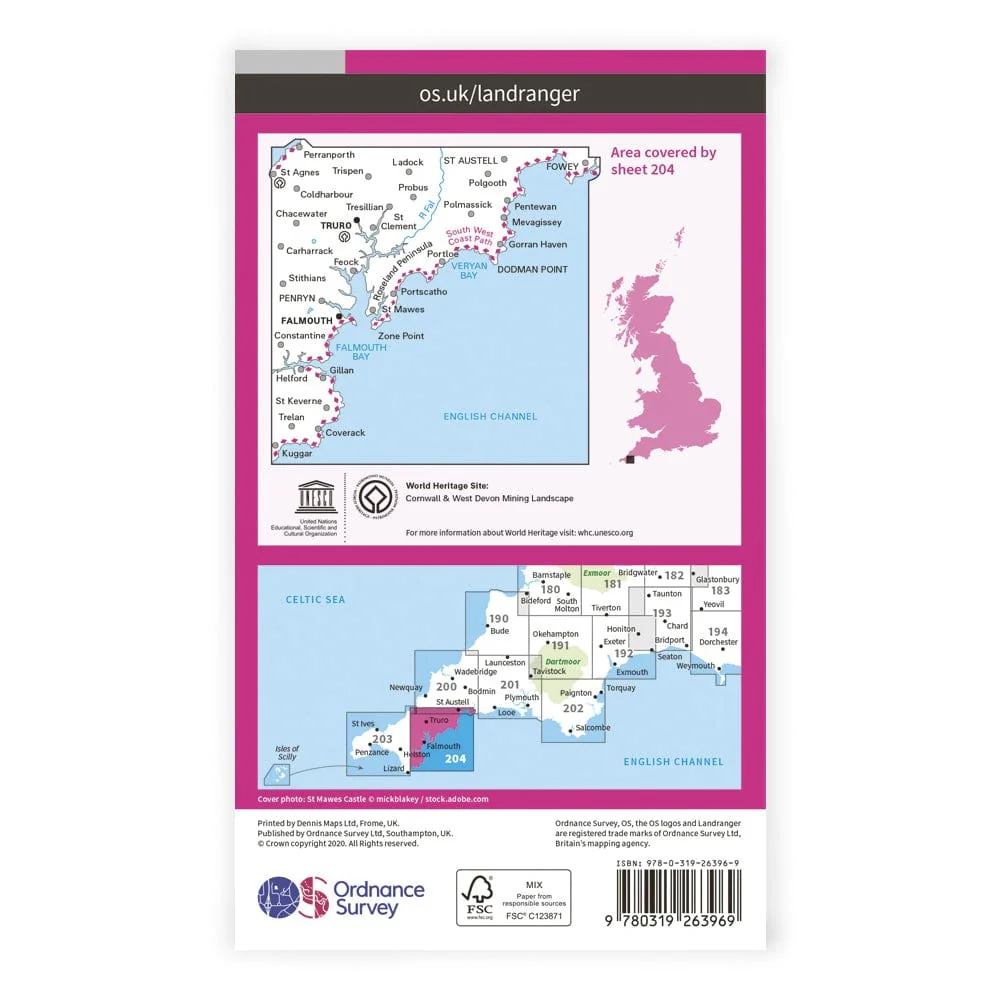 OS Landranger / Truro & Falmouth - Image 2